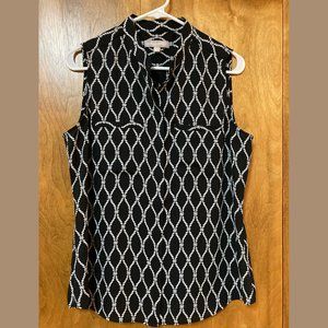 Printed Rope Pattern Tank Top